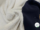 FOURRURE ENVERS POLAIRE MARINE/BLANC CASSE ULTRA DOUX - My Little Coupon