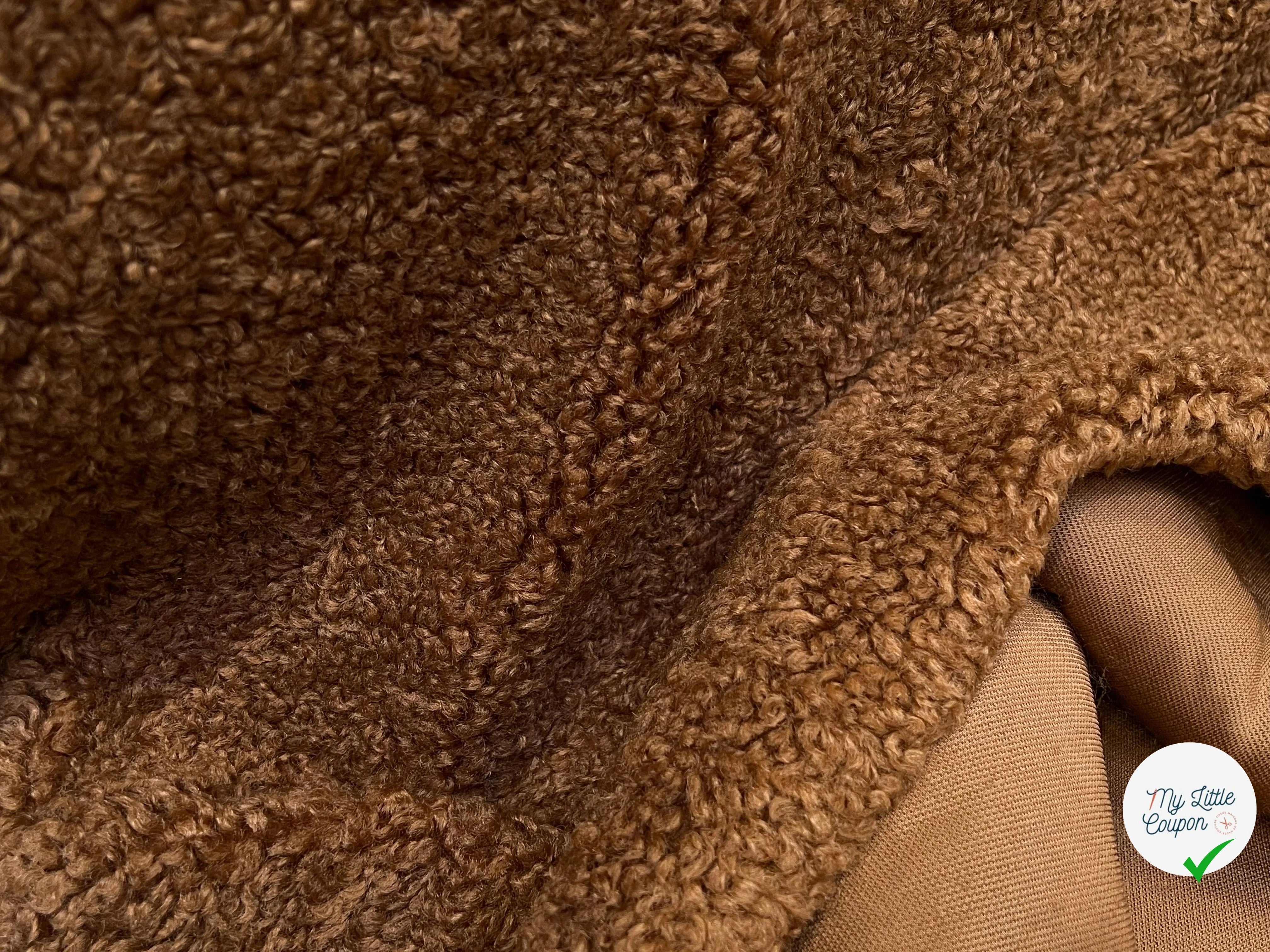 FOURRURE MOUTON MARRON FONCÉ 160CM - My Little Coupon