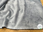 FOURRURE TOUTE DOUCE DOUBLE FACE SNOW NAVY OEKO TEXMADE IN FRANCE - My Little Coupon