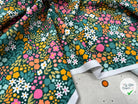 FRENCH TERRY FLEURI COTON MUTILCOLORE - My Little Coupon
