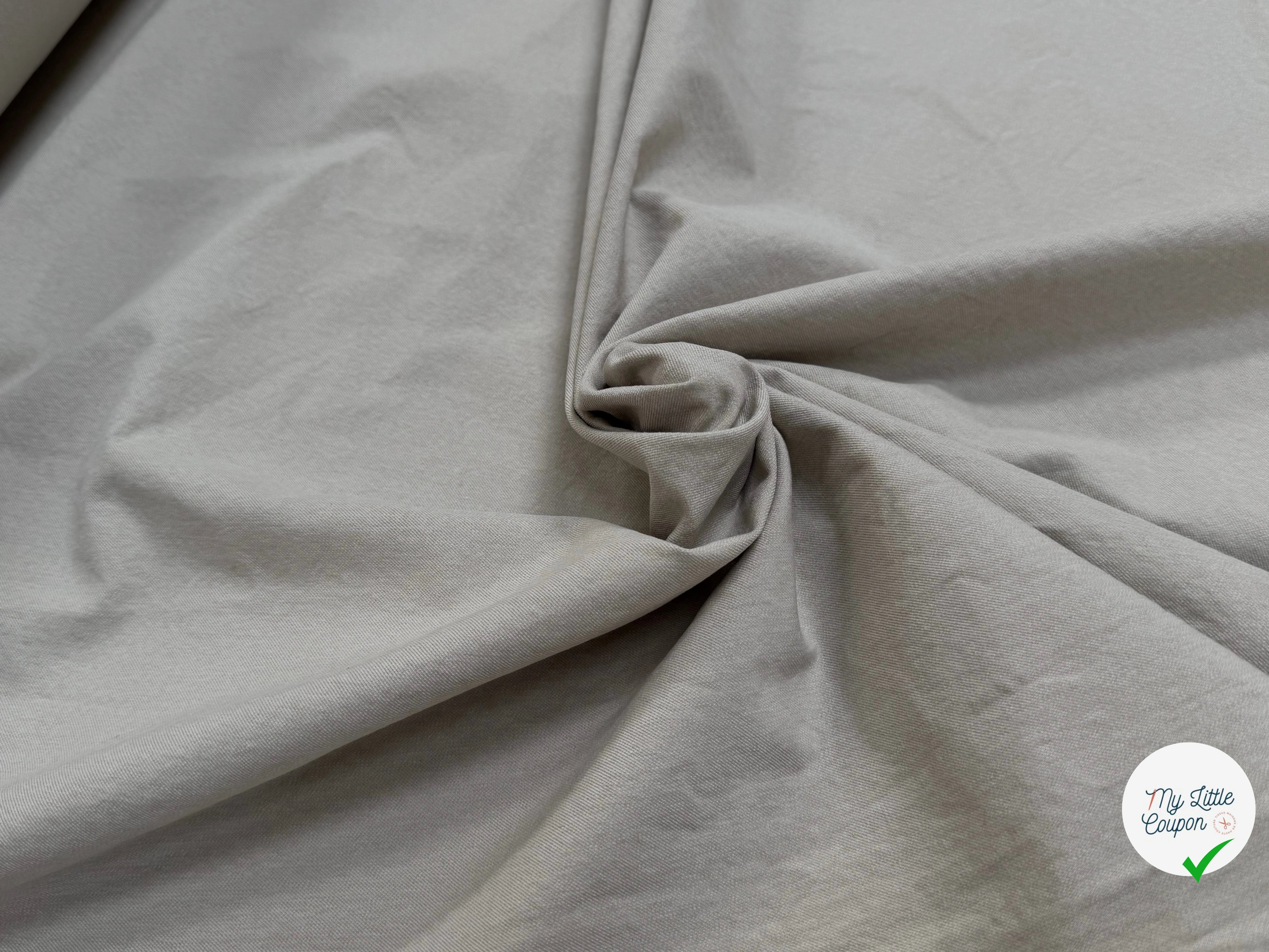 GABARDINE 100% COTON SABLÉE ESPRIT DENIM ULTRA BELLE BEIGE CLAIR - My Little Coupon