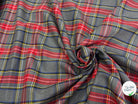 Gabardine écossaise tartan fond gris - My Little Coupon