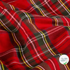 Gabardine carreaux écossais rouge