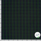 Gabardine carreaux écossais vert foncé