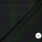 Gabardine carreaux écossais vert foncé