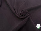 GABARDINE CHOCOLAT PRUNE COTON GRATTÉ - My Little Coupon