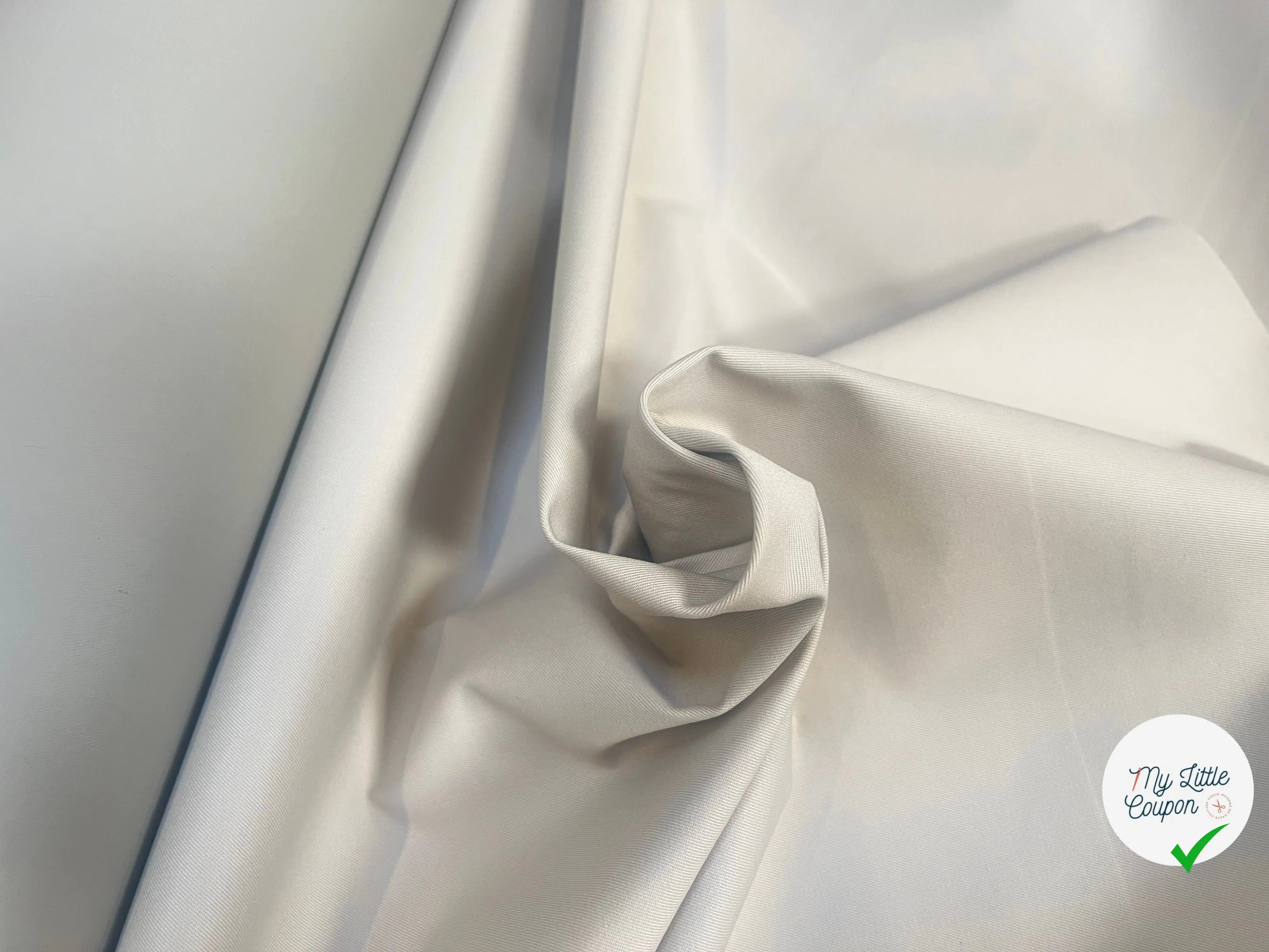 GABARDINE COTON BEIGE CONTRECOLLÉE VYNIL COUTURE - My Little Coupon