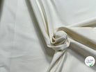 GABARDINE COTON GRATÉE ENVERS PEACHSKIN STRETCH BLANC CASSÉ - My Little Coupon