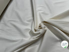 GABARDINE COTON GRATÉE ENVERS PEACHSKIN STRETCH BLANC CASSÉ - My Little Coupon