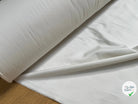 GABARDINE COTON GRATÉE ENVERS PEACHSKIN STRETCH BLANC CASSÉ - My Little Coupon