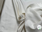 GABARDINE COTON GRATÉE ENVERS PEACHSKIN STRETCH BLANC CASSÉ - My Little Coupon