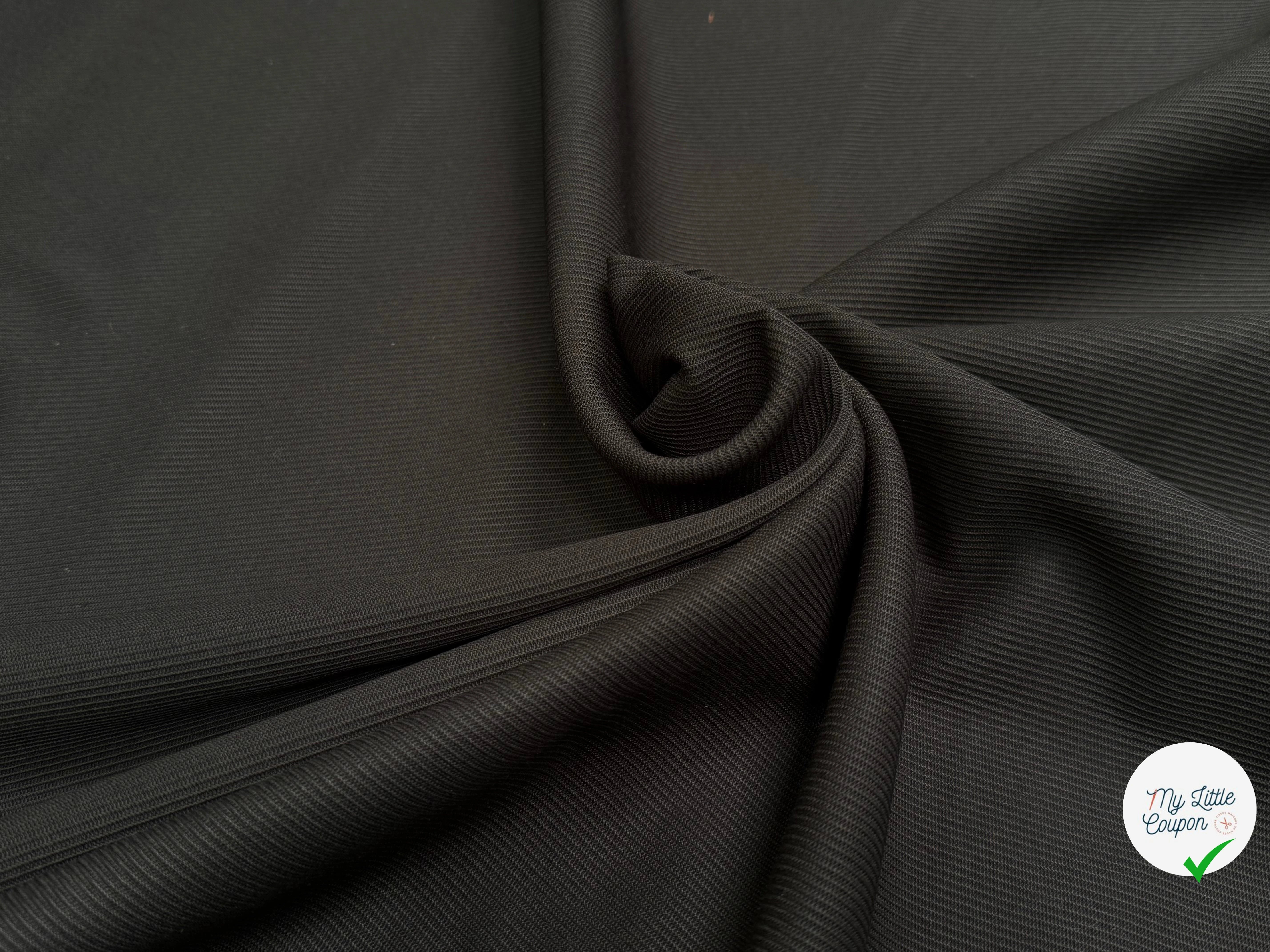 GABARDINE COTON KAKI STRIÉE - My Little Coupon