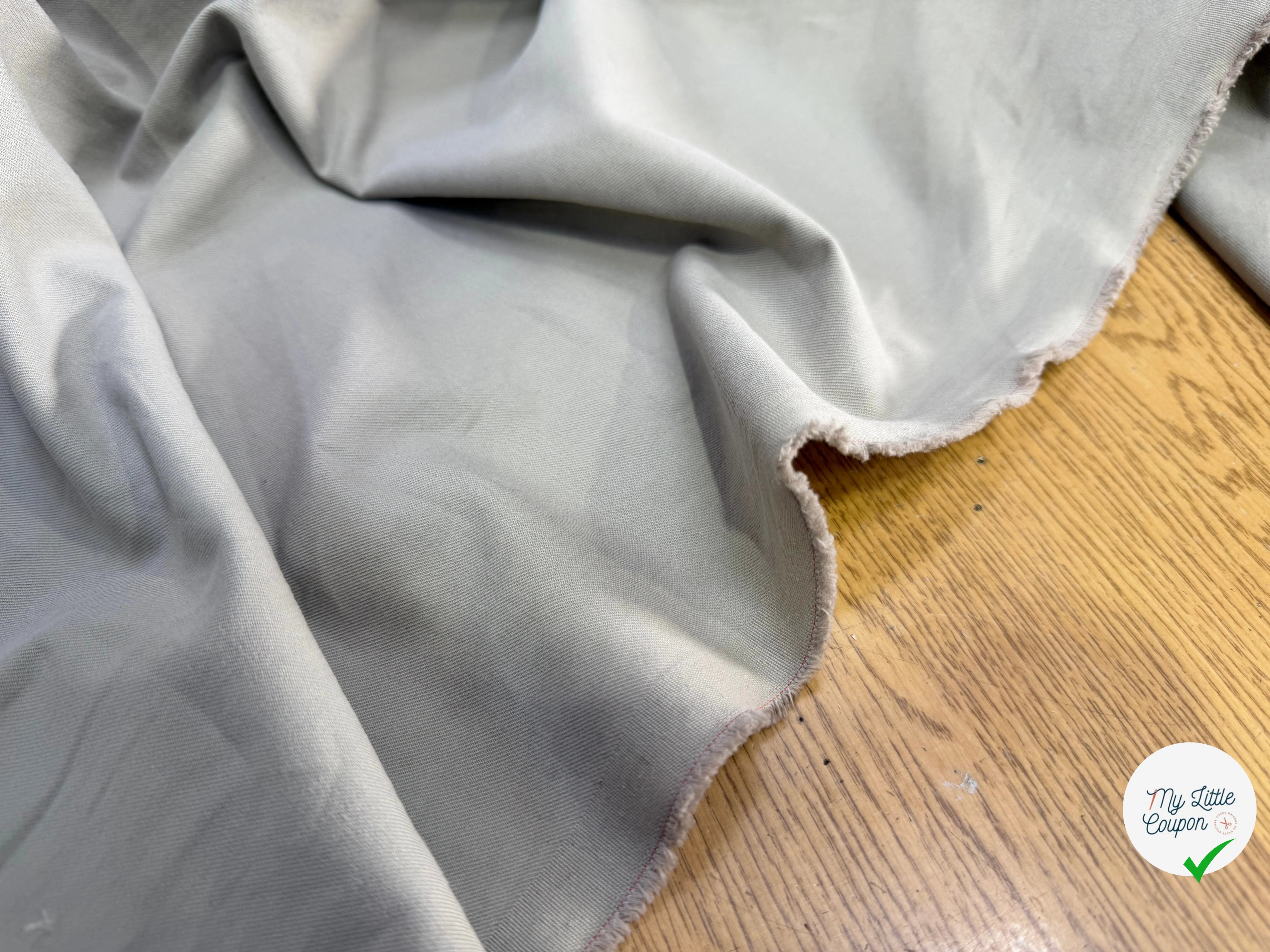 GABARDINE COTON LOURDE BEIGE FICELLE - My Little Coupon