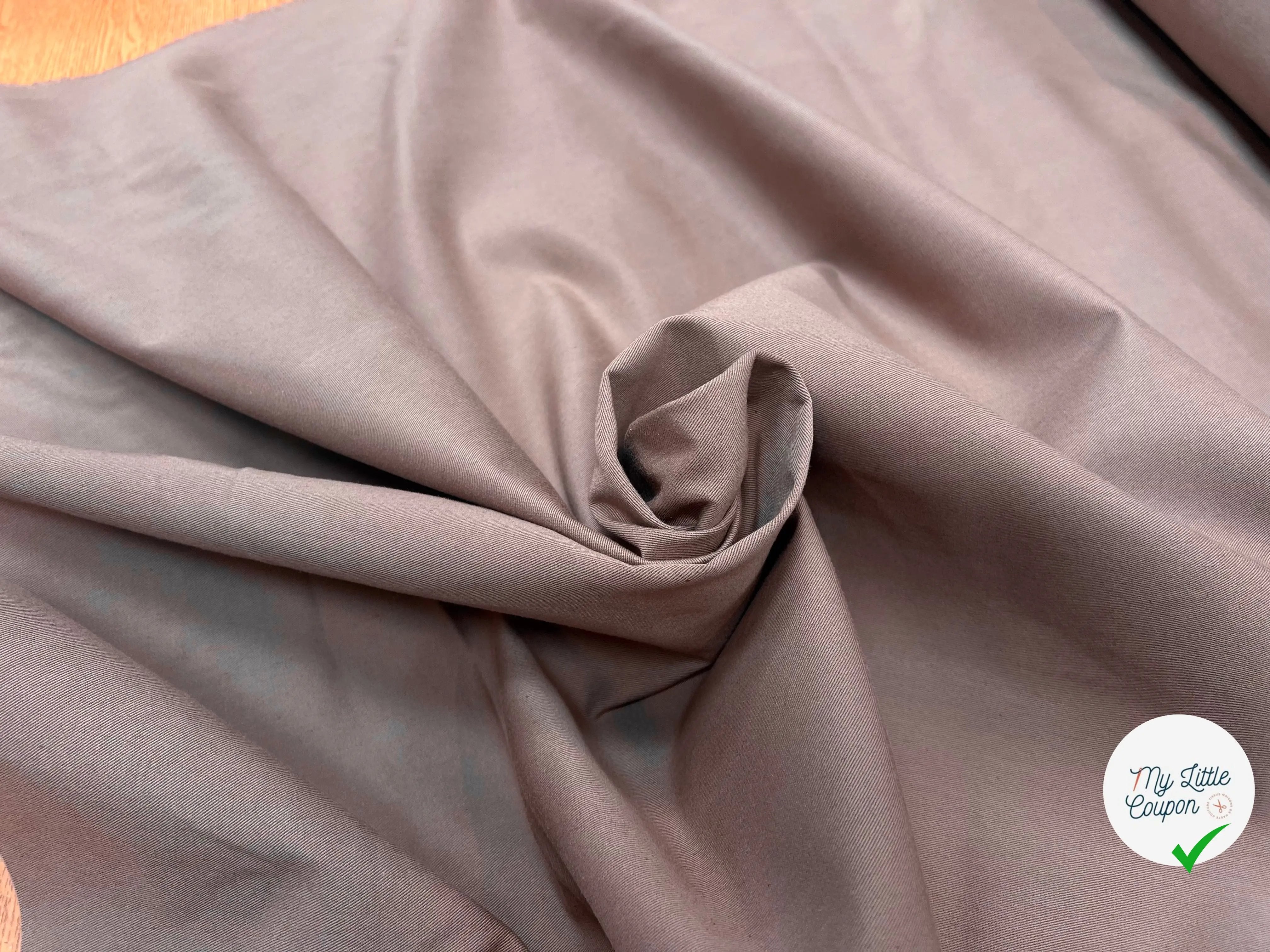 GABARDINE COTON PETITE LAIZE MOCHA - My Little Coupon