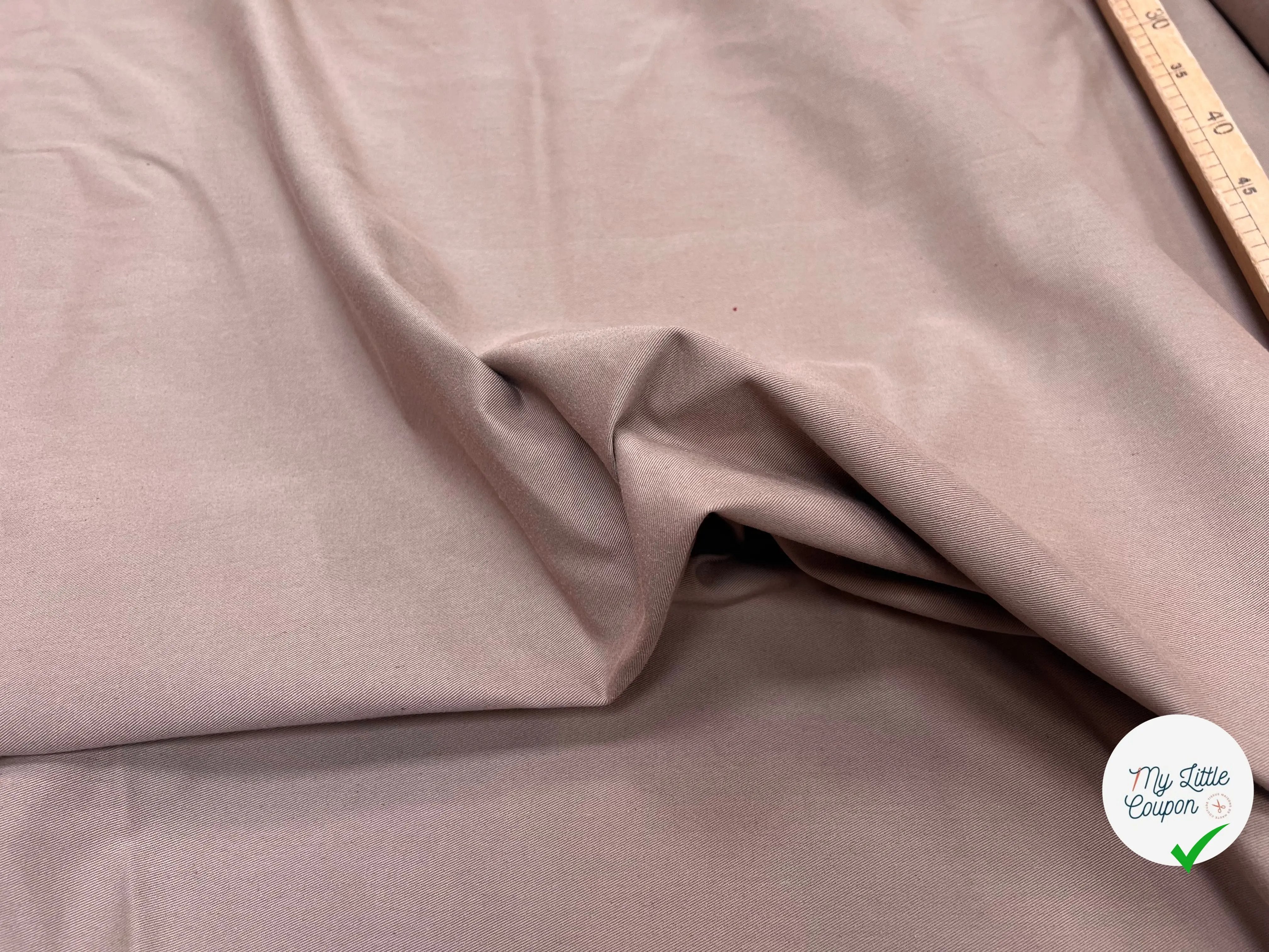 GABARDINE COTON PETITE LAIZE MOCHA - My Little Coupon