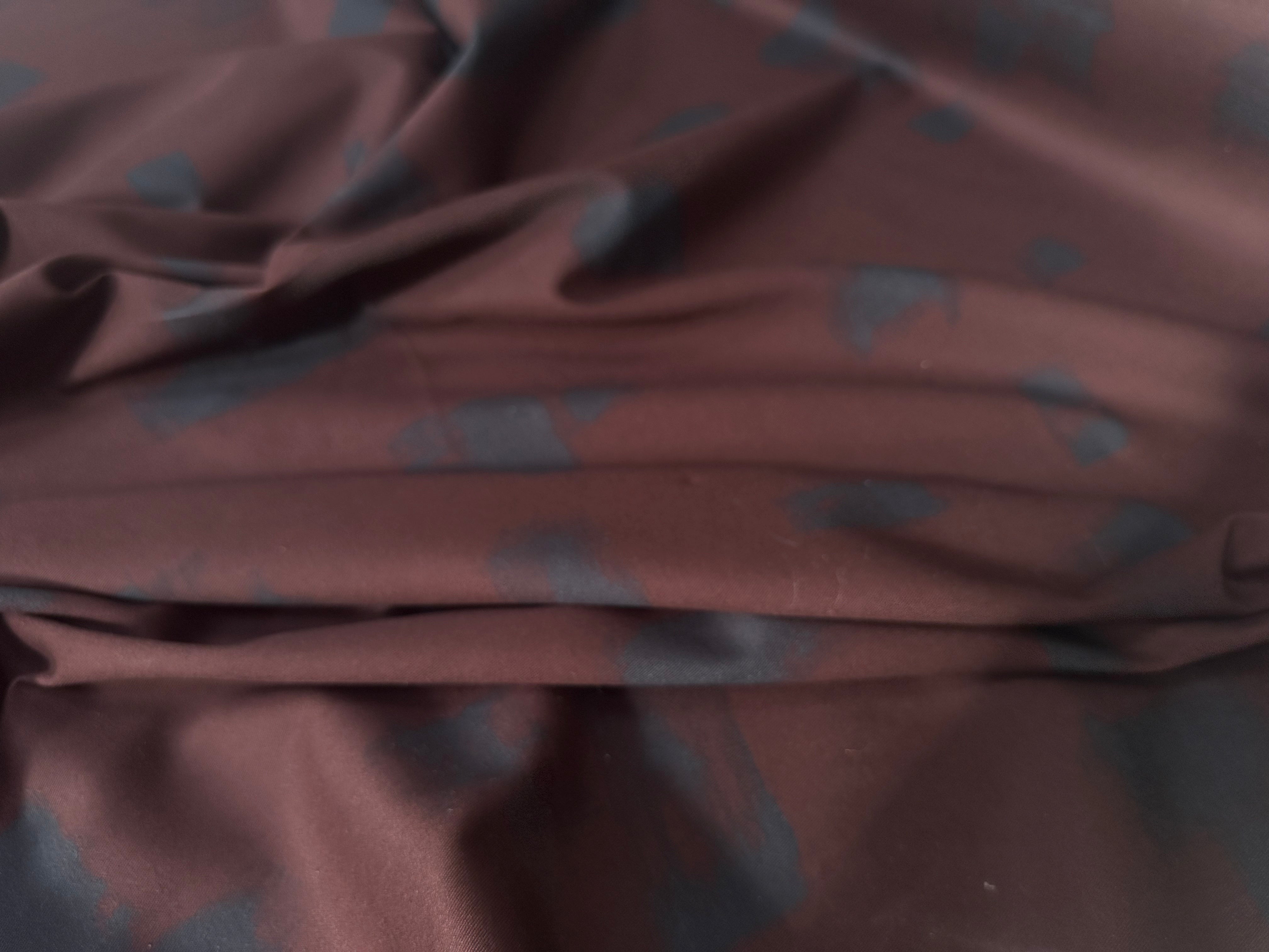 GABARDINE COTON STRECTH SUBLIME DE MARRON - My Little Coupon