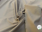 GABARDINE DE COTON BEAU TOUCHER LÉGÈREMENT STRIÉE BEIGE CREME - My Little Coupon