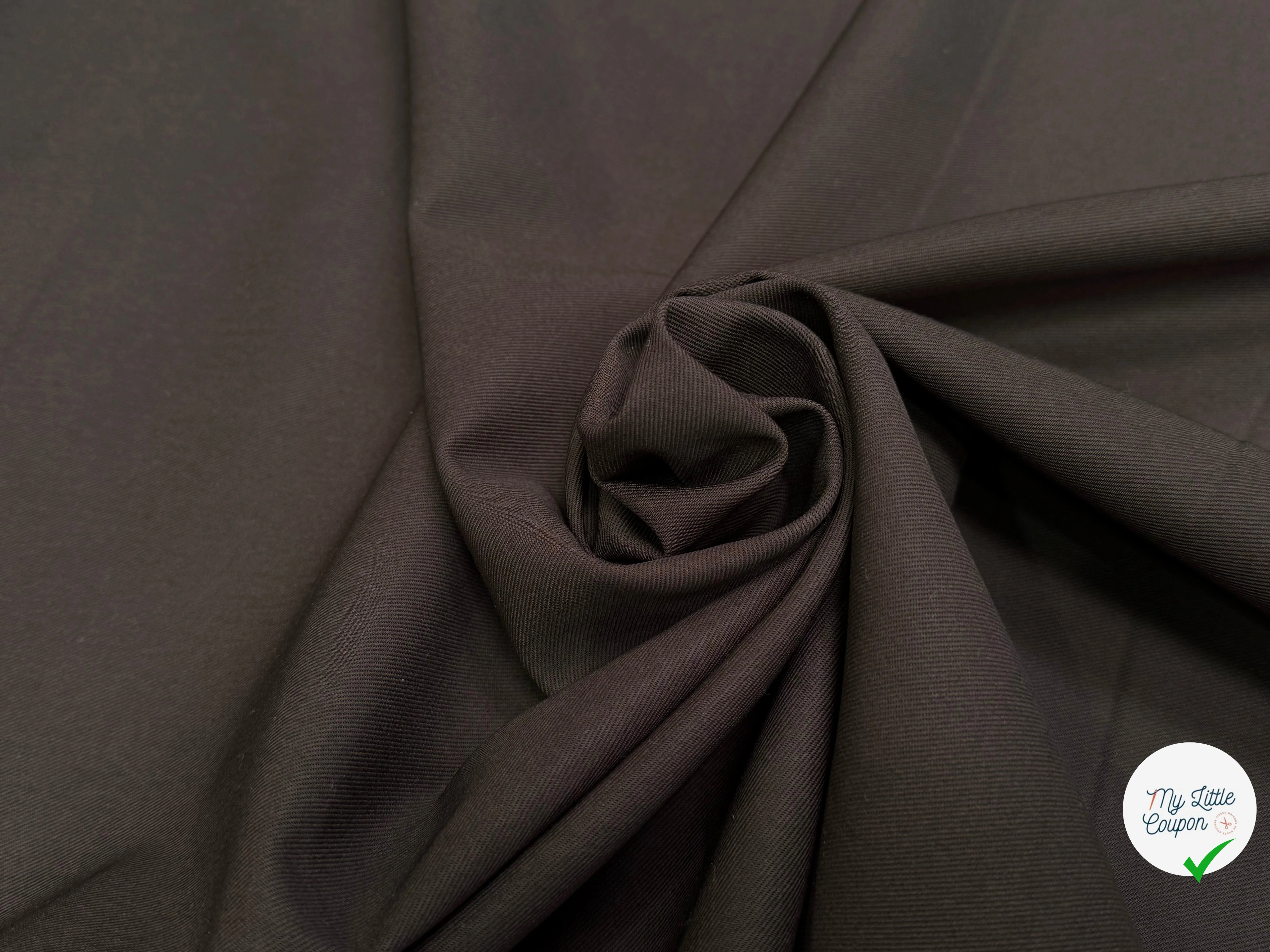 GABARDINE DE COTON CHOCOLAT JAPAN - My Little Coupon