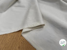 GABARDINE DE COTON FIN FINEMENT SERGÉE ET LÉGÈREMENT STRETCH CRAIE - My Little Coupon