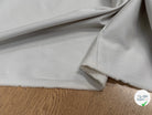 GABARDINE DE COTON FIN FINEMENT SERGÉE ET LÉGÈREMENT STRETCH CRAIE - My Little Coupon