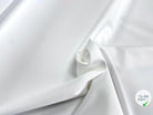 GABARDINE DE COTON FINE STRETCH BLANC OPTIQUE TRÈS BELLE AVEC ÉFFET GRATTÉ - My Little Coupon