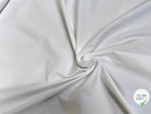 GABARDINE DE COTON FINEMENT SERGÉE STRETCH BLANC FINESSE - My Little Coupon