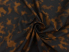 GABARDINE DE COTON IMPRIMÉE ONYX PAIN D'ÉPICE MSO
