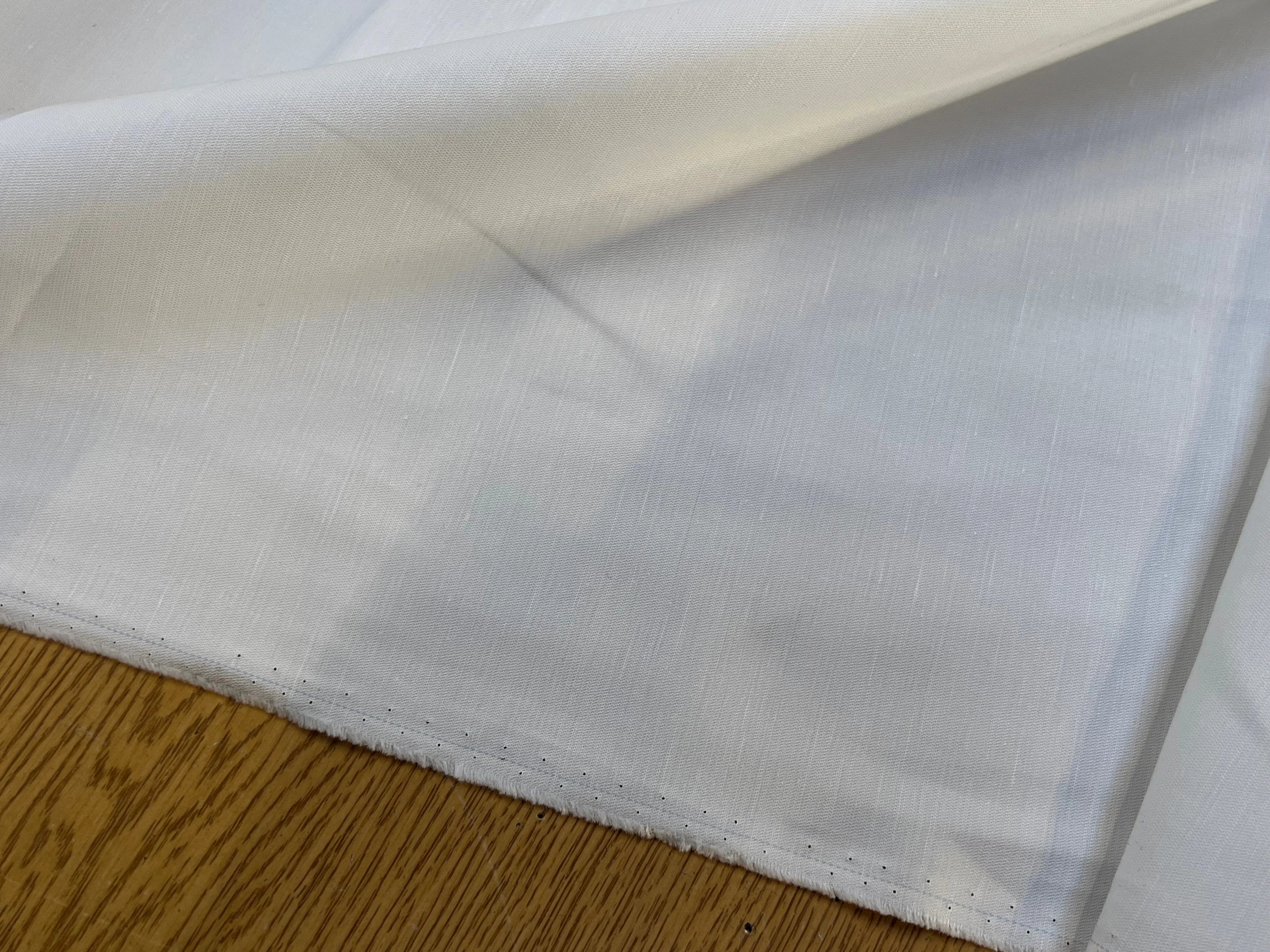 GABARDINE DE COTON LÉGER BLANC 100% COTON 160CM - My Little Coupon