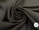 GABARDINE DE COTON LOURDE LEGREMENT STRETCH MUD BROWN - My Little Coupon