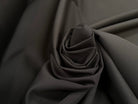 GABARDINE DE COTON LOURDE LEGREMENT STRETCH MUD BROWN - My Little Coupon