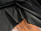 GABARDINE DE COTON LOURDE NOIR LEGEREMENT SATINE - My Little Coupon