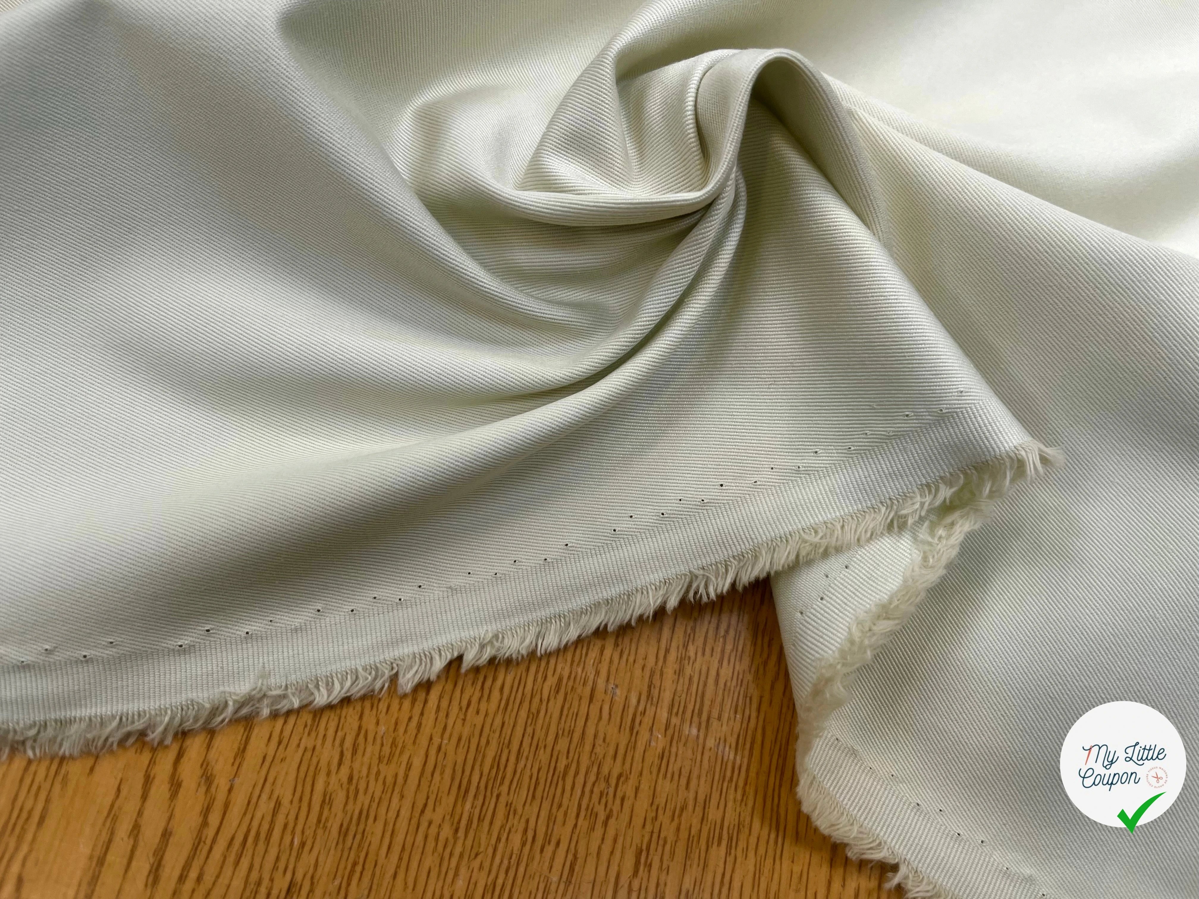 GABARDINE DE COTON LOURDE OYSTER - My Little Coupon