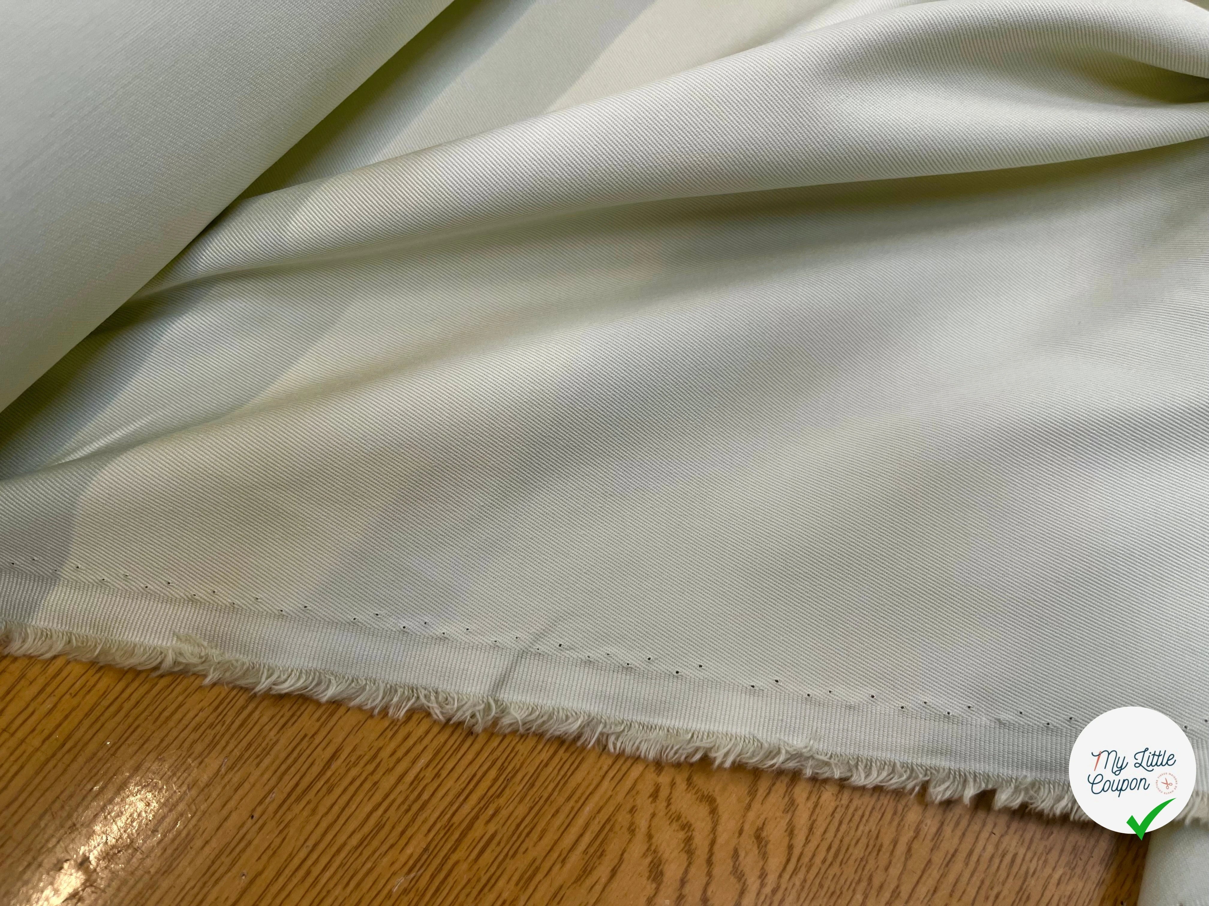 GABARDINE DE COTON LOURDE OYSTER - My Little Coupon