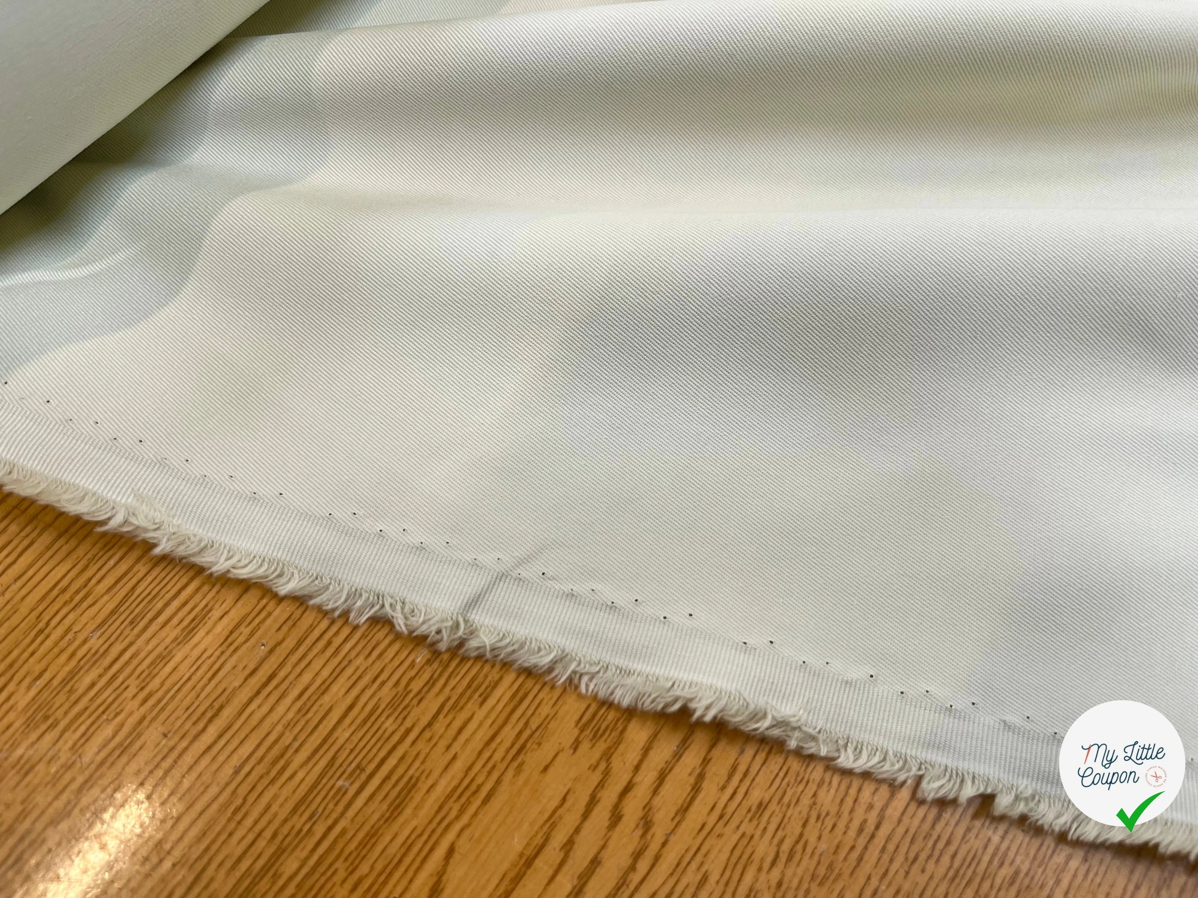 GABARDINE DE COTON LOURDE OYSTER - My Little Coupon