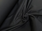 GABARDINE DE COTON LOURDE SATINÉE TENUE REMARQUABLE NOIR - My Little Coupon