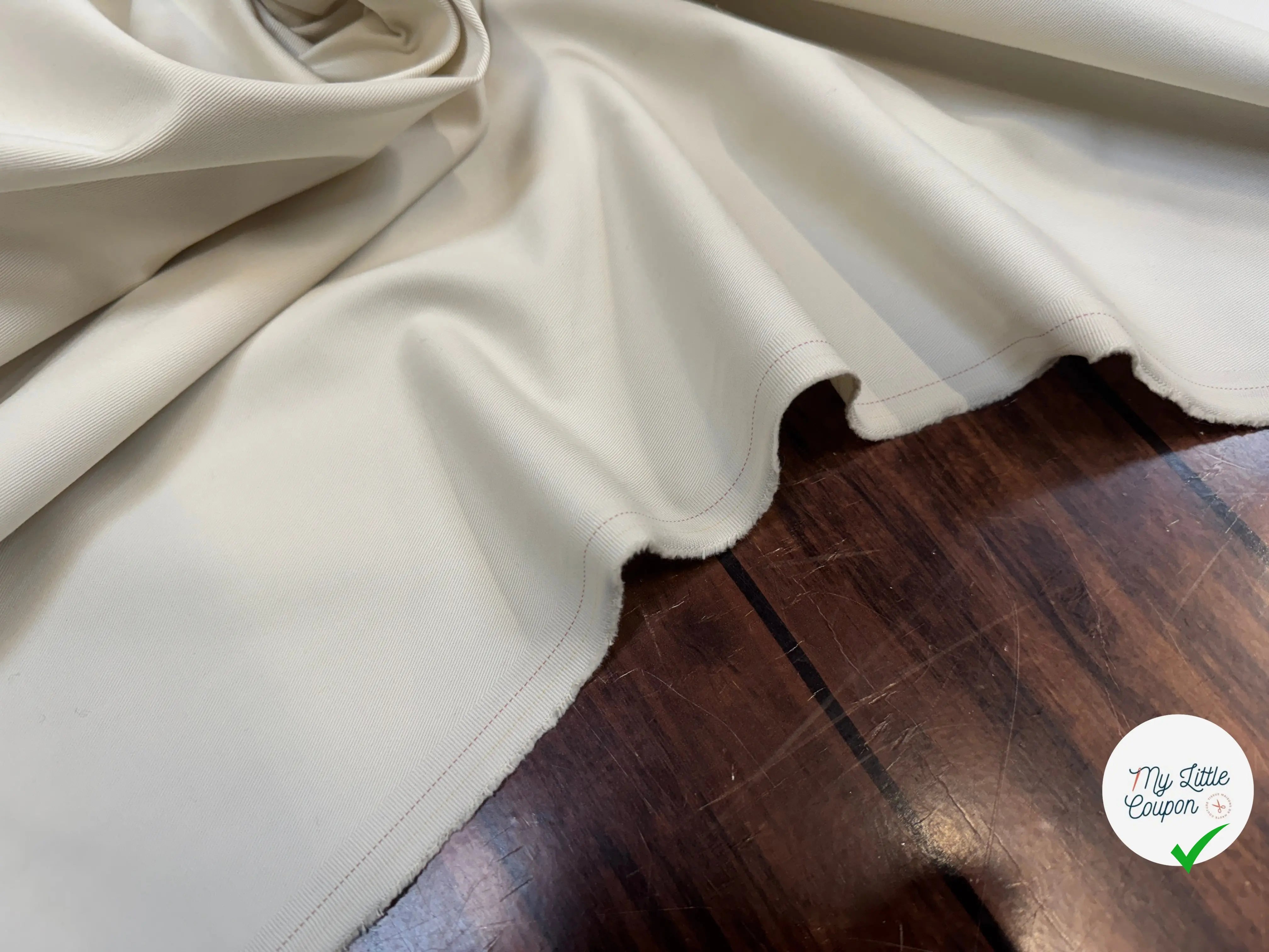GABARDINE DE COTON NATURELLE - My Little Coupon