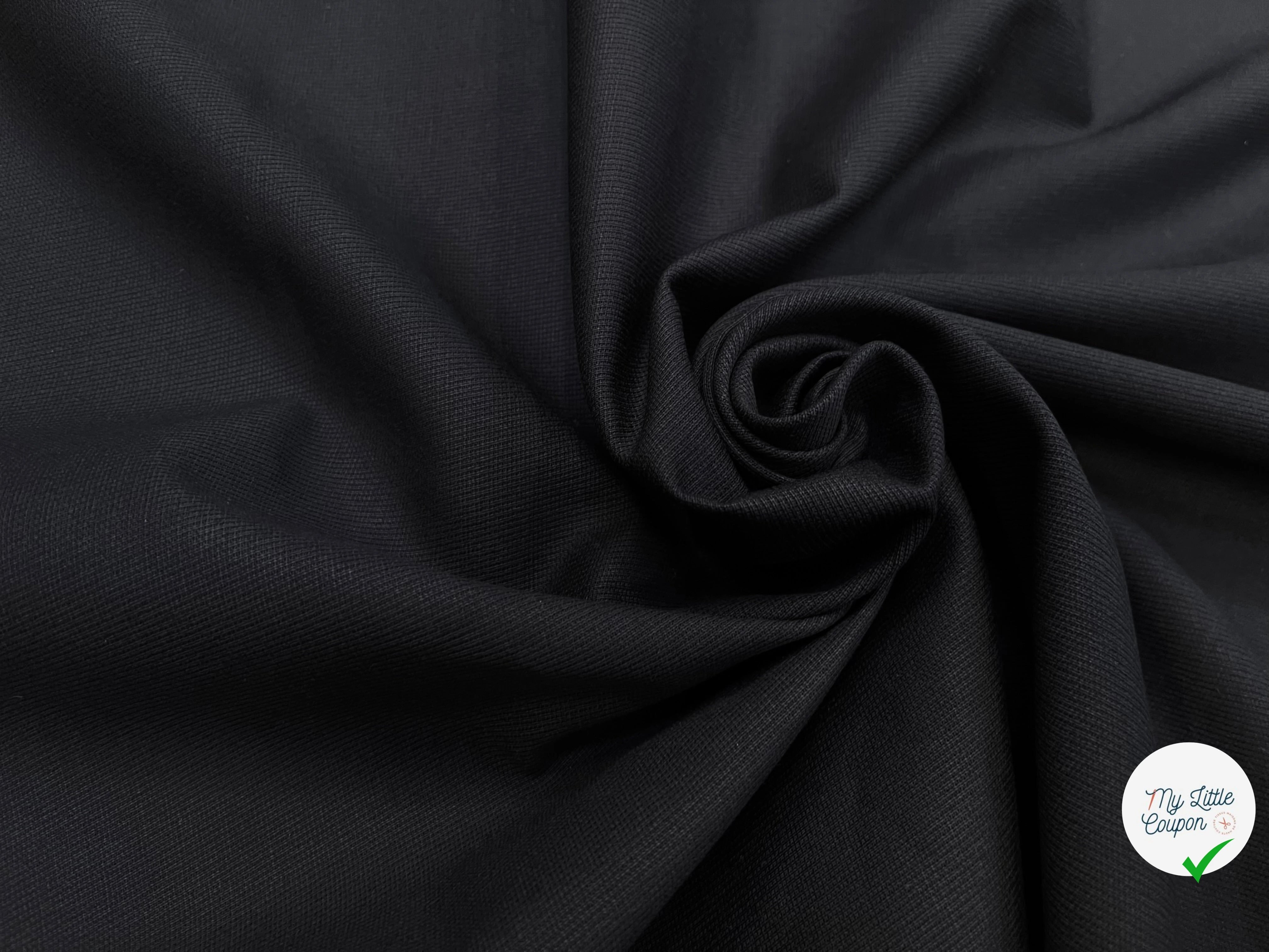 GABARDINE DE COTON NUIT AVEC UNE FACE DUVETEUX - My Little Coupon