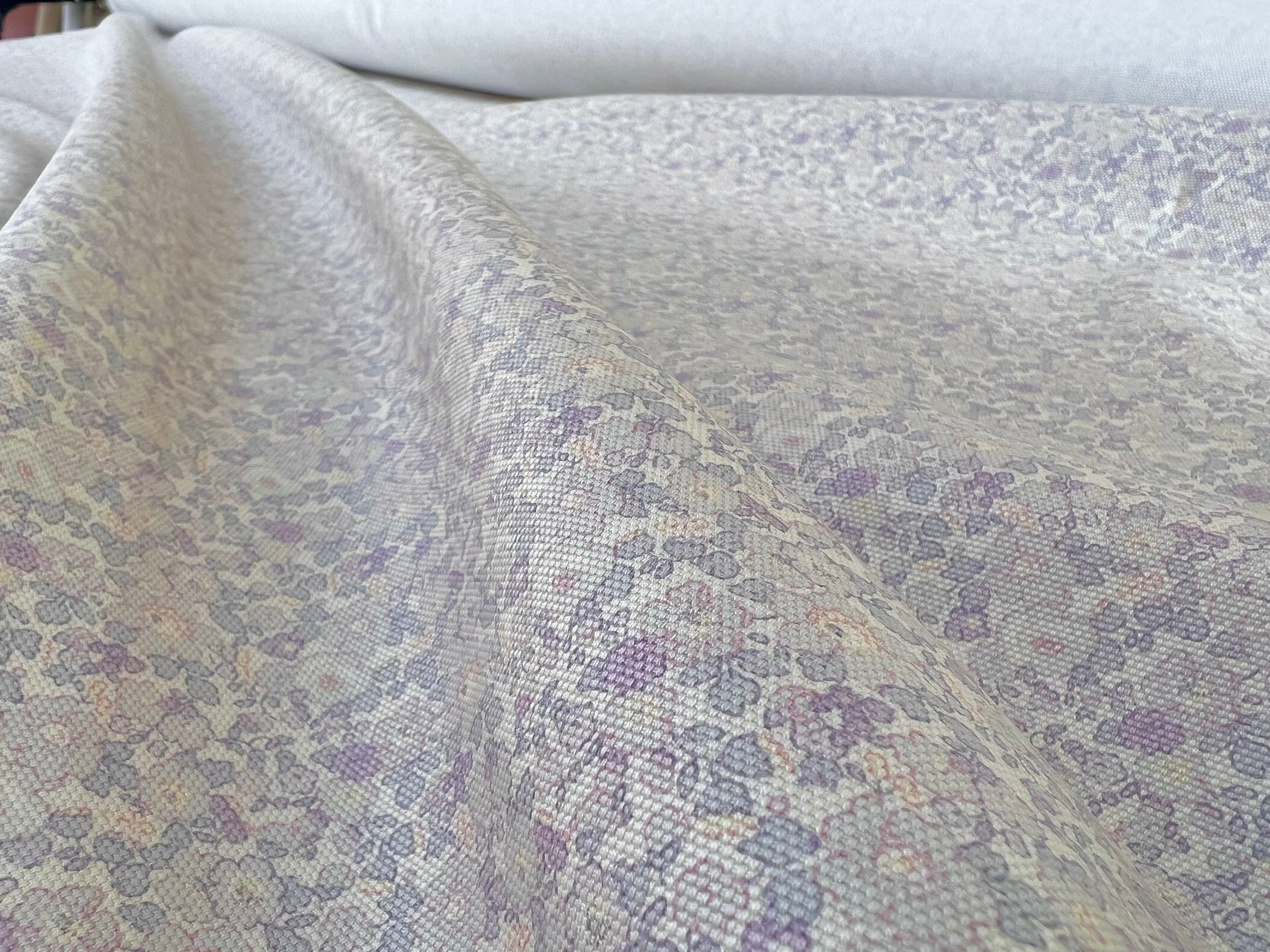 GABARDINE DE COTON PARTERRE DE FLEURS FONDUES - My Little Coupon