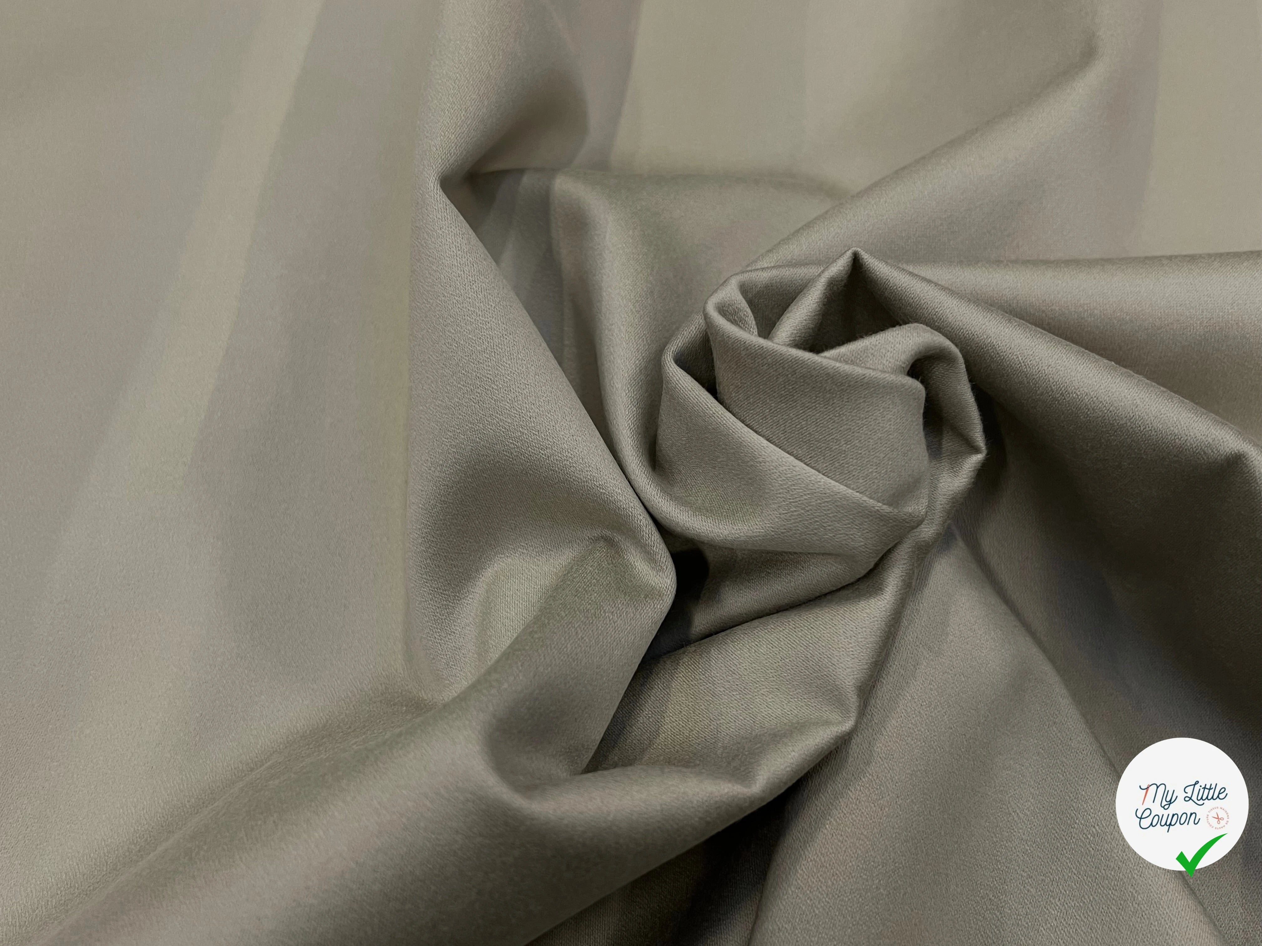 GABARDINE DE COTON PEIGNÉE BEIGE JAPON 118CM LAIZE - My Little Coupon
