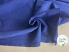 GABARDINE DE COTON SABLEE STRETCH PEACHSKIN INDIGO MSO