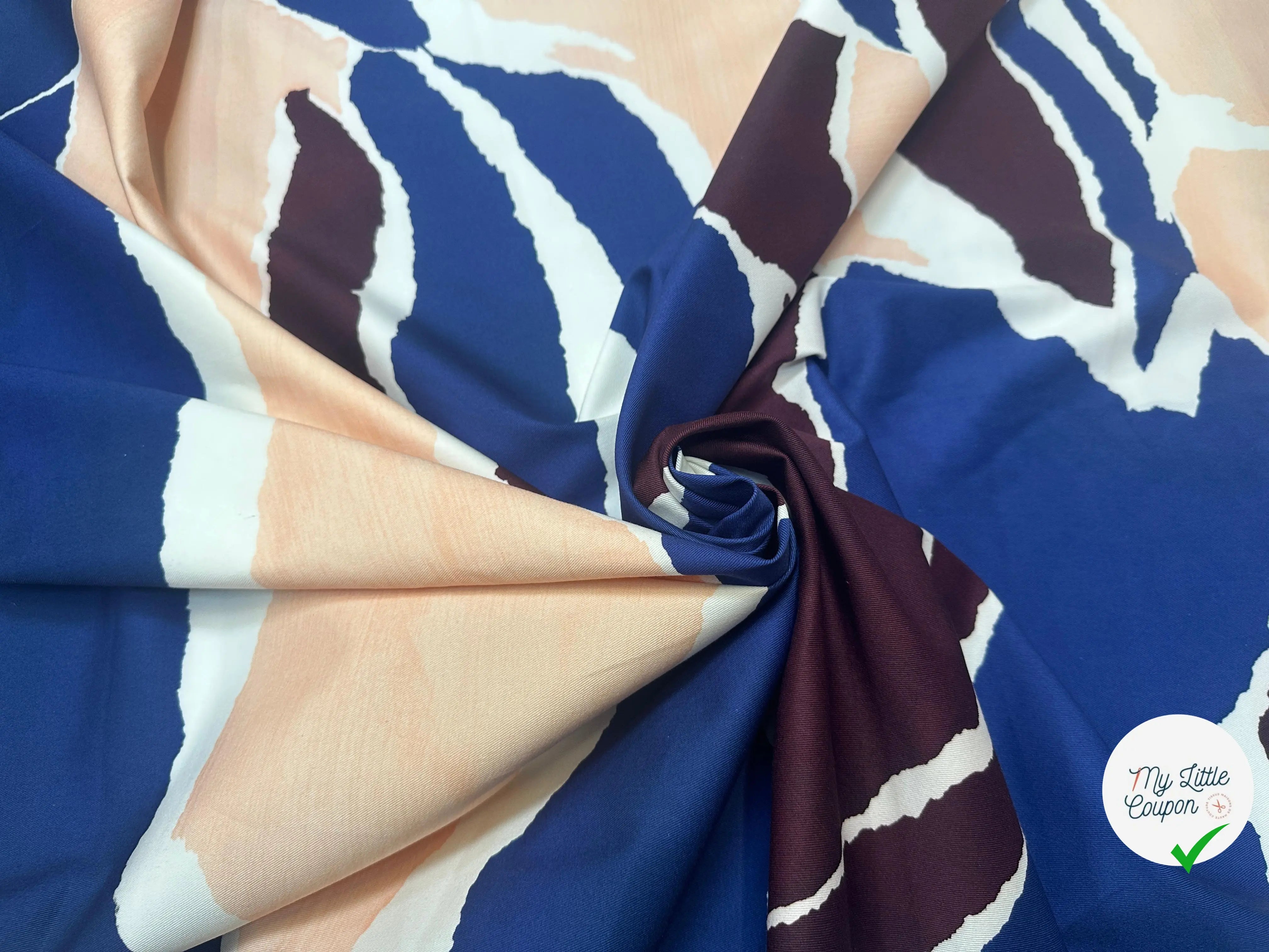 GABARDINE DE COTON STRECTH CAMOUFLAGE CONTEMPORAIN - My Little Coupon