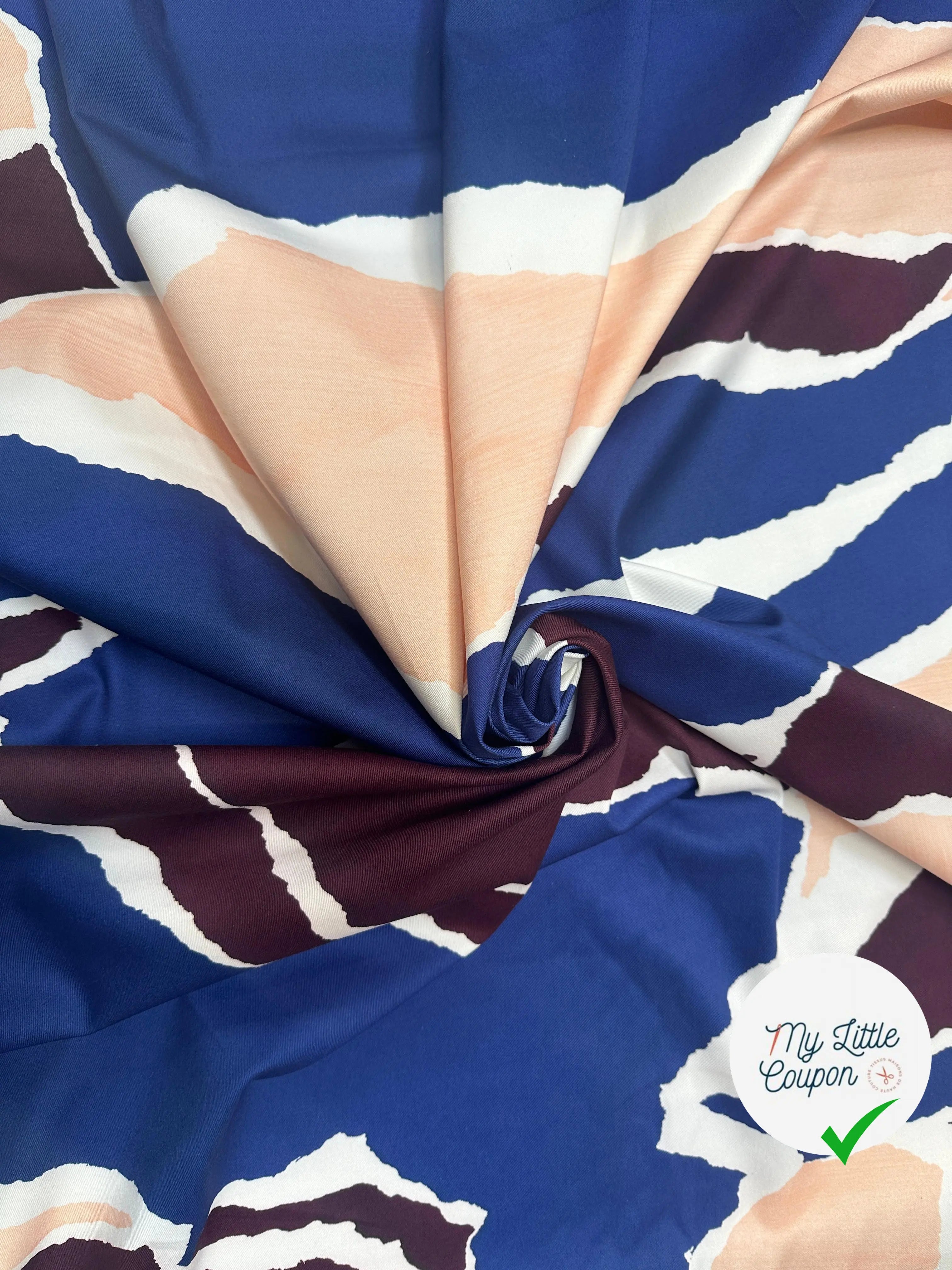 GABARDINE DE COTON STRECTH CAMOUFLAGE CONTEMPORAIN - My Little Coupon