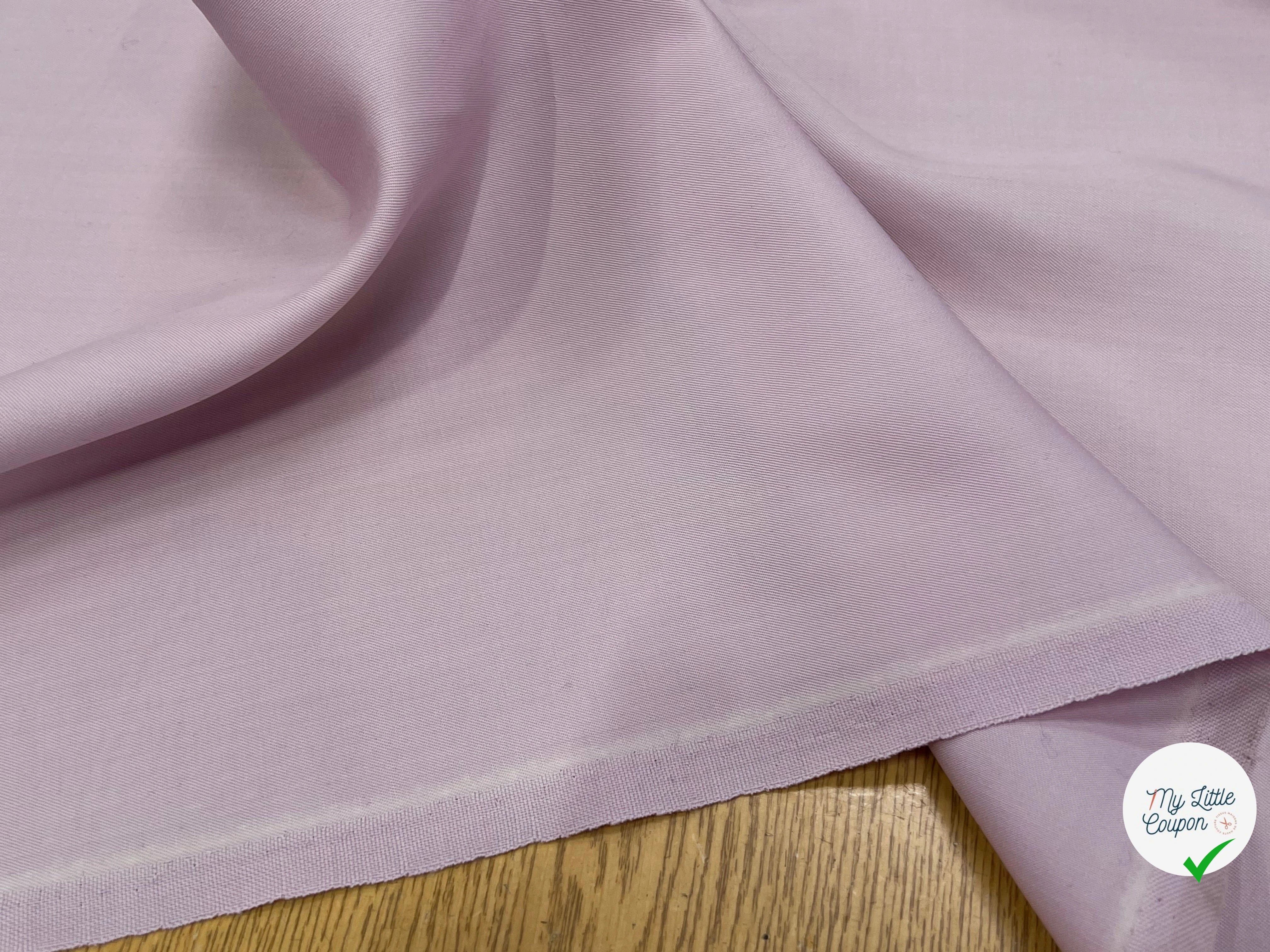GABARDINE DE LAINE BELLE TENUE LIGHT PINK 100% LAINE 155CM - My Little Coupon
