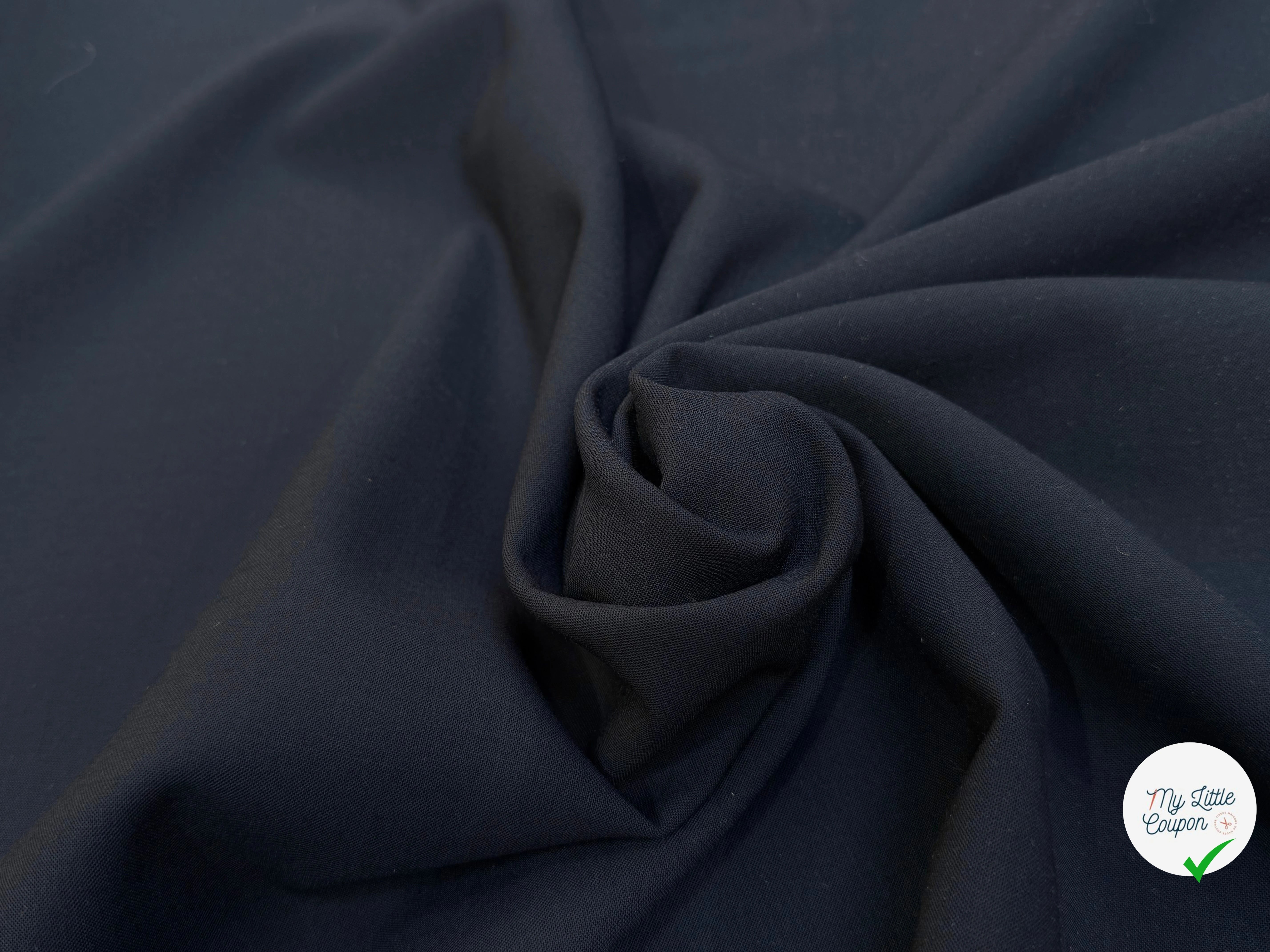 GABARDINE DE LAINE BELLE TENUE ULTRA BEAU BLEU NUIT - My Little Coupon