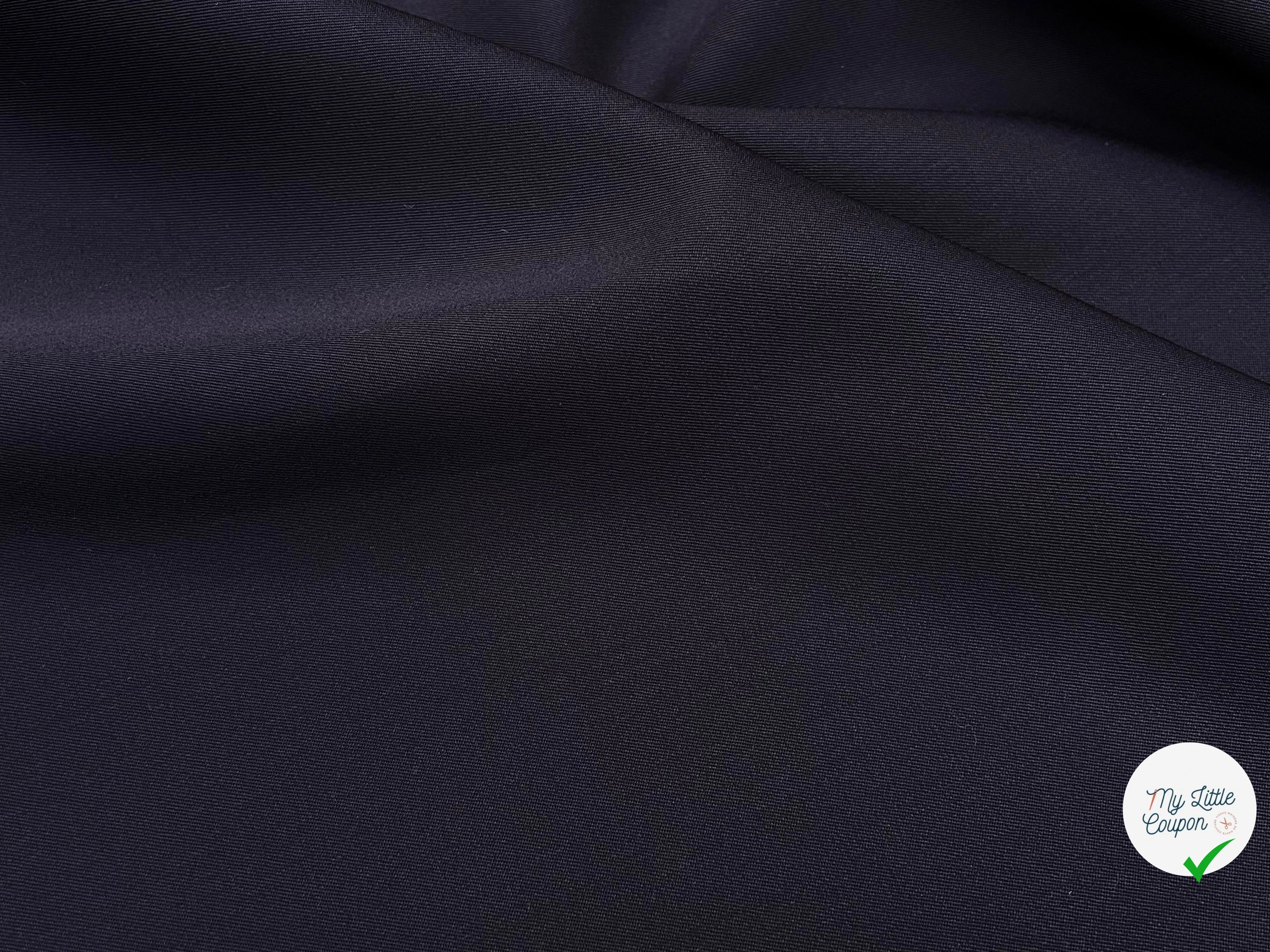 GABARDINE DE LAINE BLEU MIDNIGHT BELLE TENUE 100% LAINE - My Little Coupon