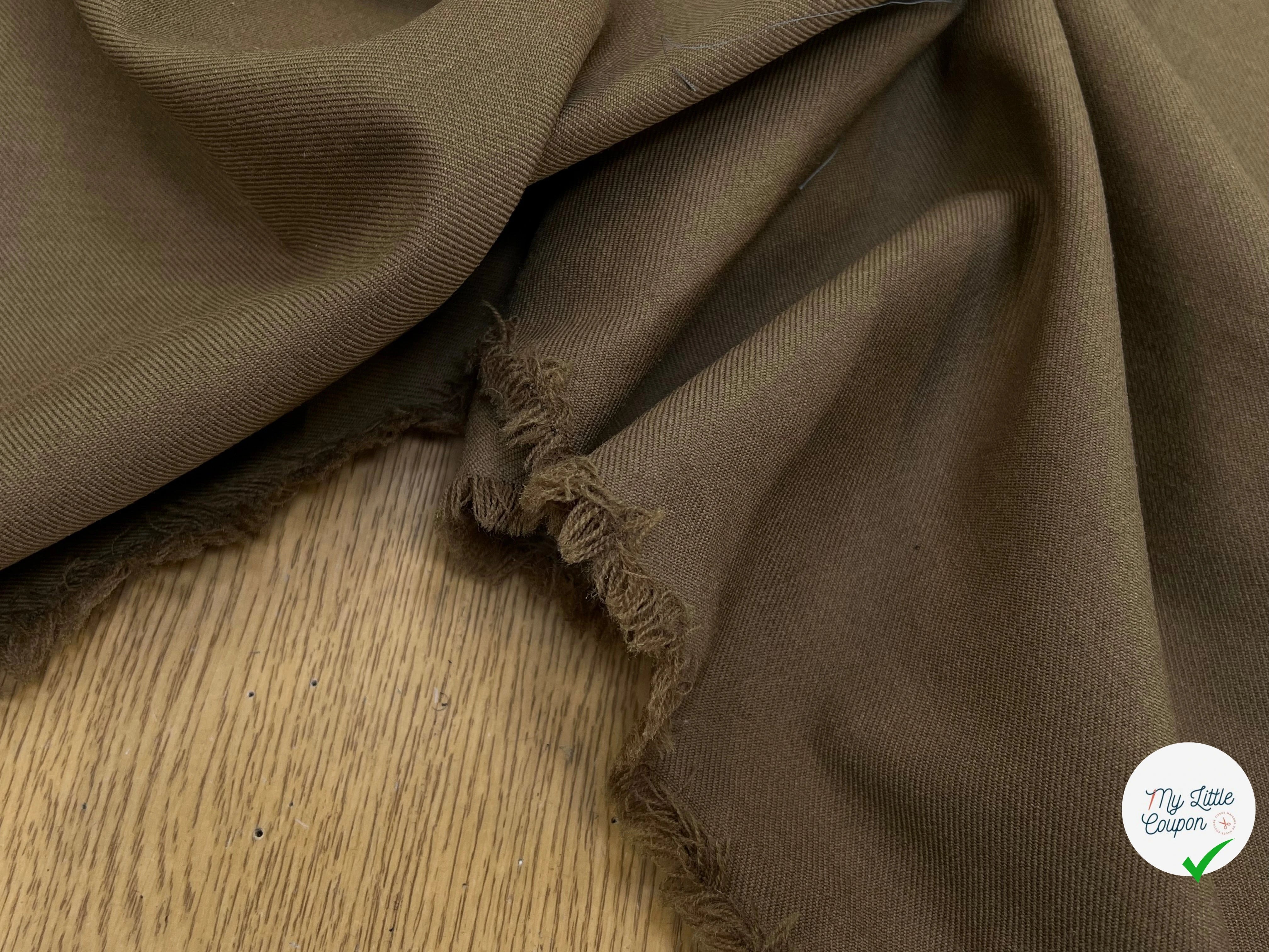 GABARDINE DE LAINE BROWN MOCHA - My Little Coupon