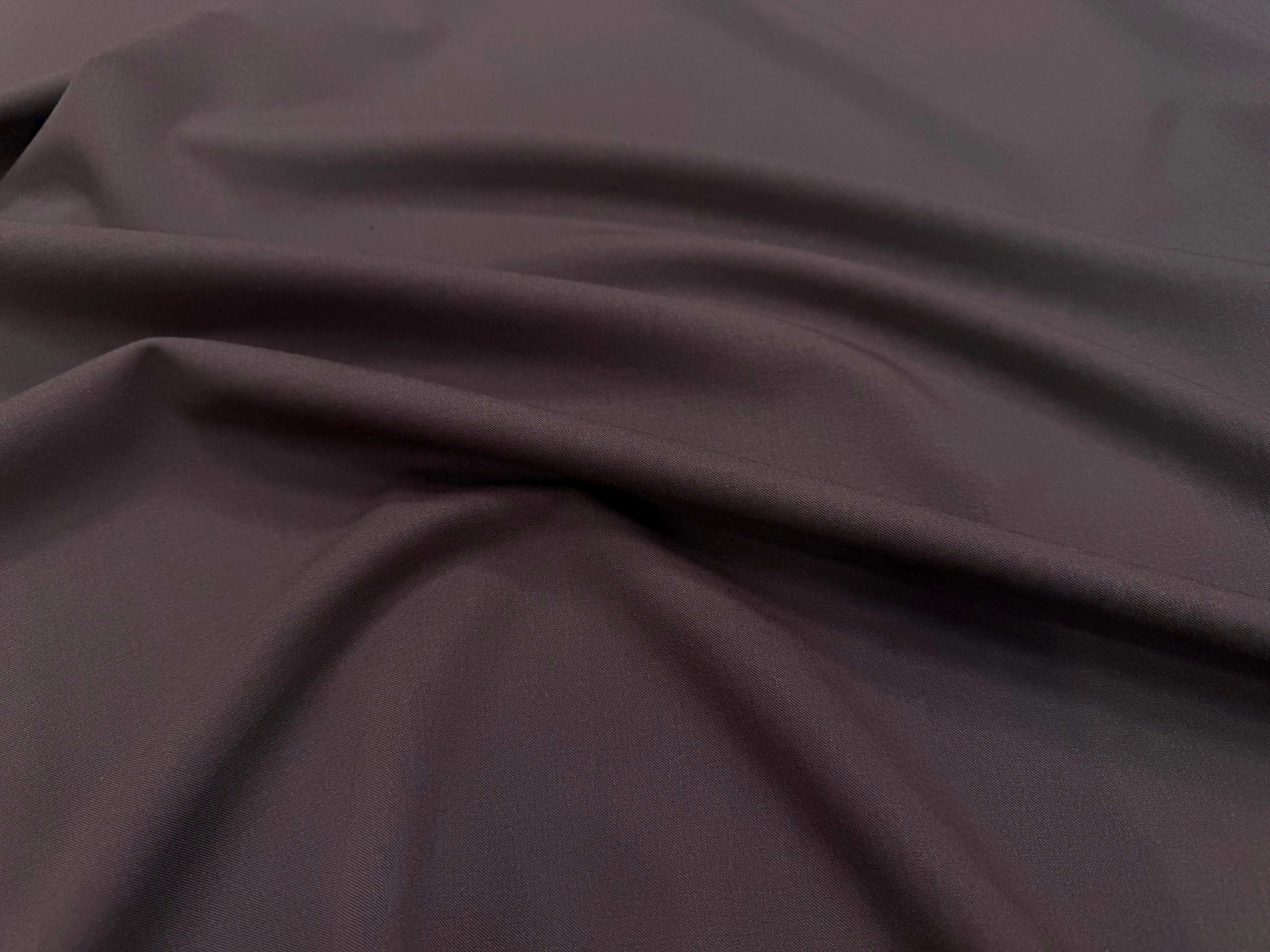 GABARDINE DE LAINE MARRON 5% ELASTHANNE - My Little Coupon