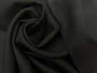 GABARDINE DE LAINE NOIRE FINE RAYURES ROUGE MSO