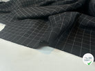 GABARDINE DE LAINE NOIRE QUADRILLÉE BLANCHE MLC INTERN
