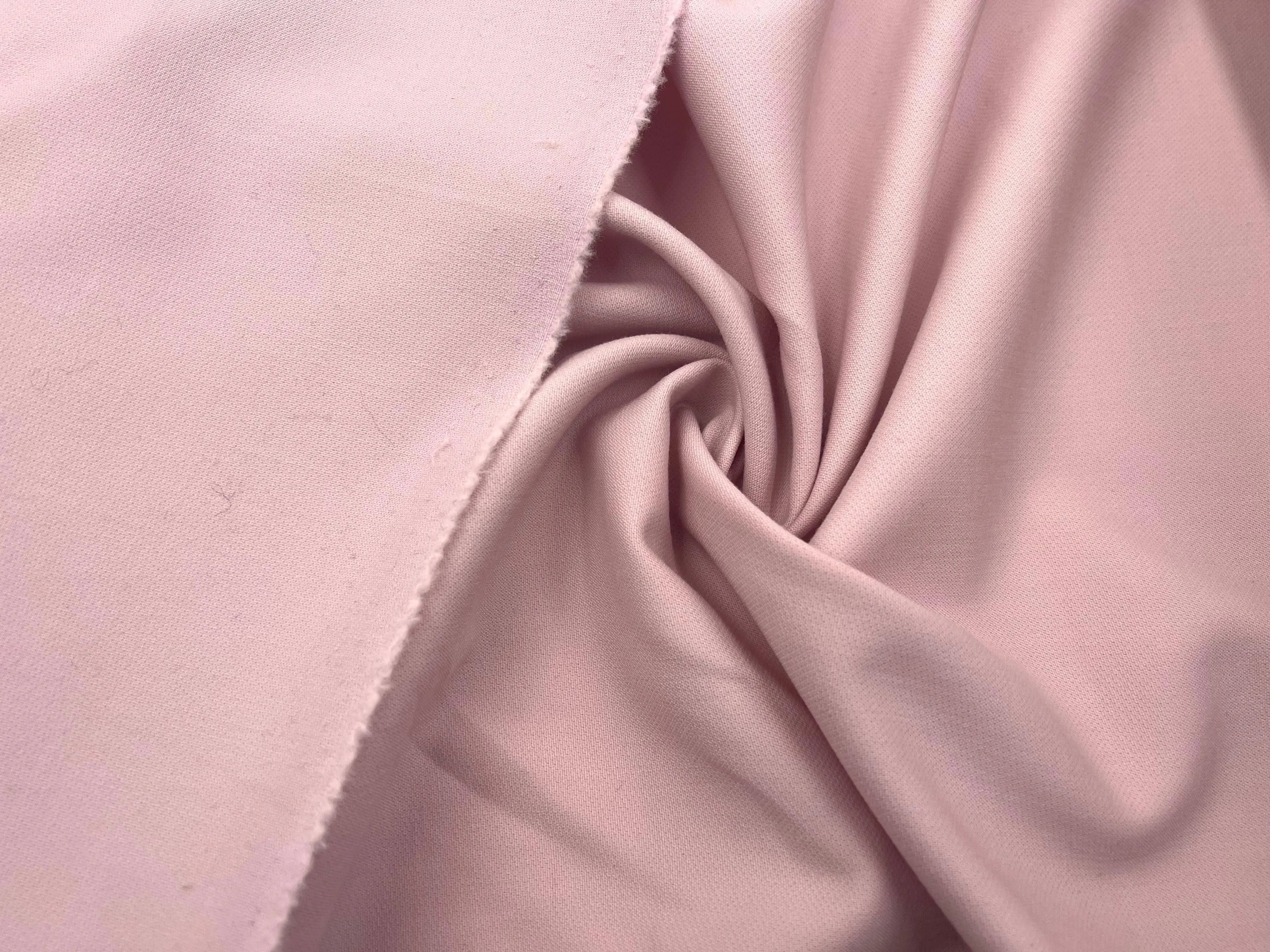 TOILE DE LAINE PIQUÉE VIEUX ROSE CLAIR STRETCH - My Little Coupon - tissu - coudre